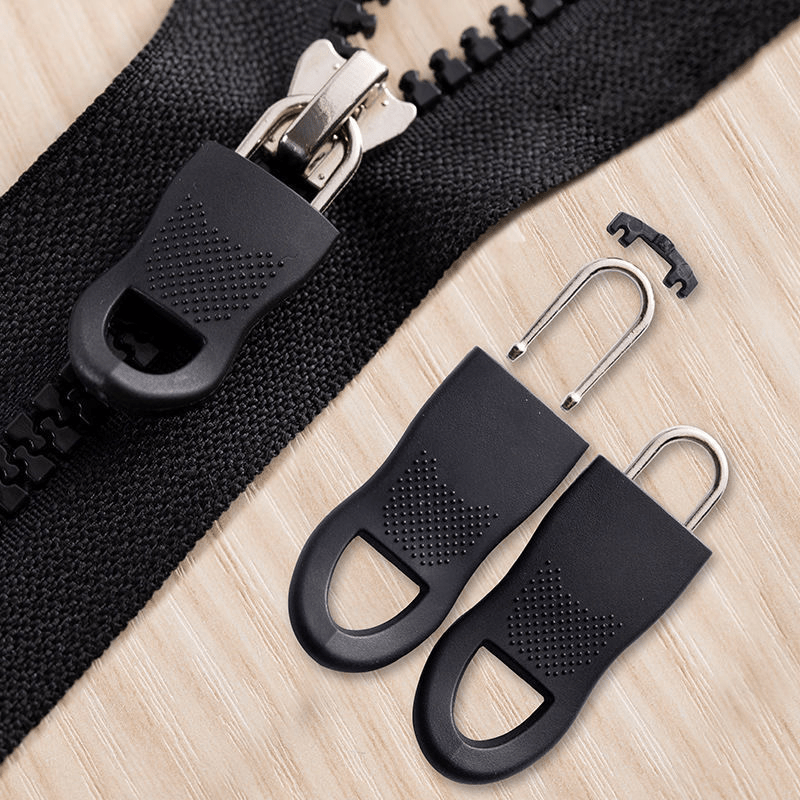 Zipper Pull, Set of 4, Replacement Zipper Puller, Fix Zipper Repair Kit for  Repairing Coats ,Jackets , Metal Plastic and Nylon Coil Zippers.