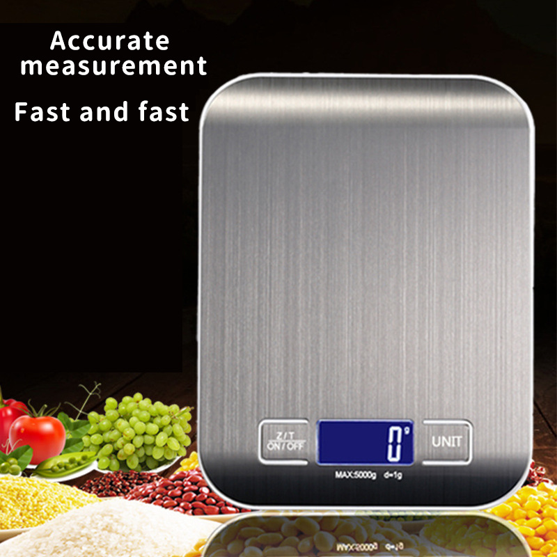 Rechargeable Stainless Steel Kitchen Scales - Accurate Gram Scale For Baking  And Cooking - Small And Portable - Includes 2 Aaa Batteries - Temu