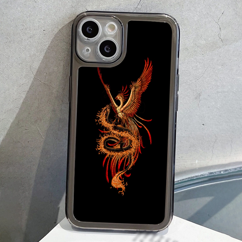 XH2089 Dragon And Phoenix classical Painting Of Dragon And Phoenix Together Cellphone Case Gift For Birthday Girlfriend Boyfriend Friend Or Your