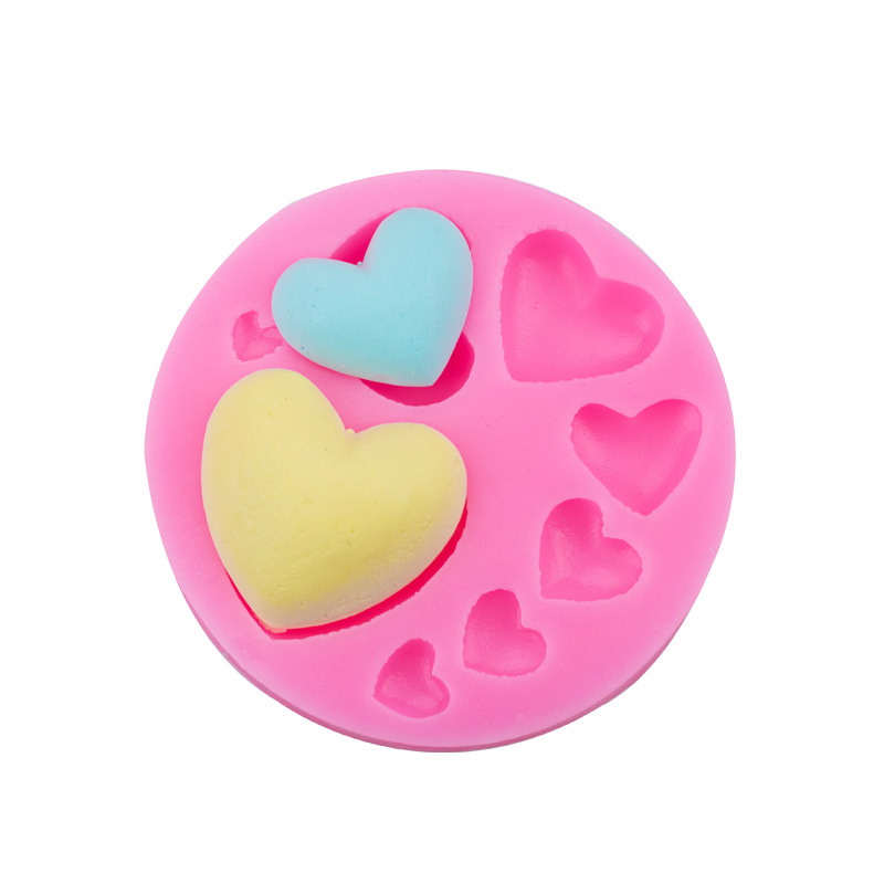 5 Sizes Heart Silicone Molds for Baking - Chocolate Molds Shapes