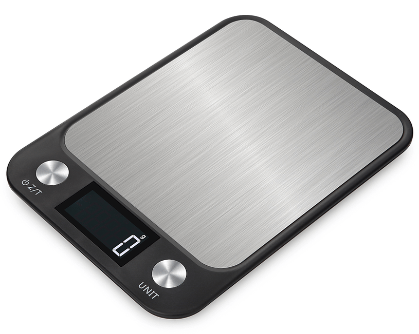 Smart Kitchen Scale - Digital Weighing Balance For Cooking And Baking -  Stainless Steel Design - 2x Aaa Batteries Included - Temu