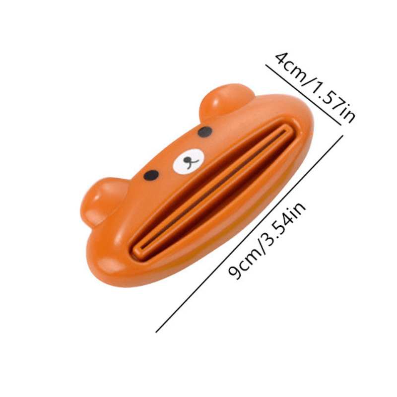 Toothpaste Squeezer Animal Plastic Rolling Holder Dispenser