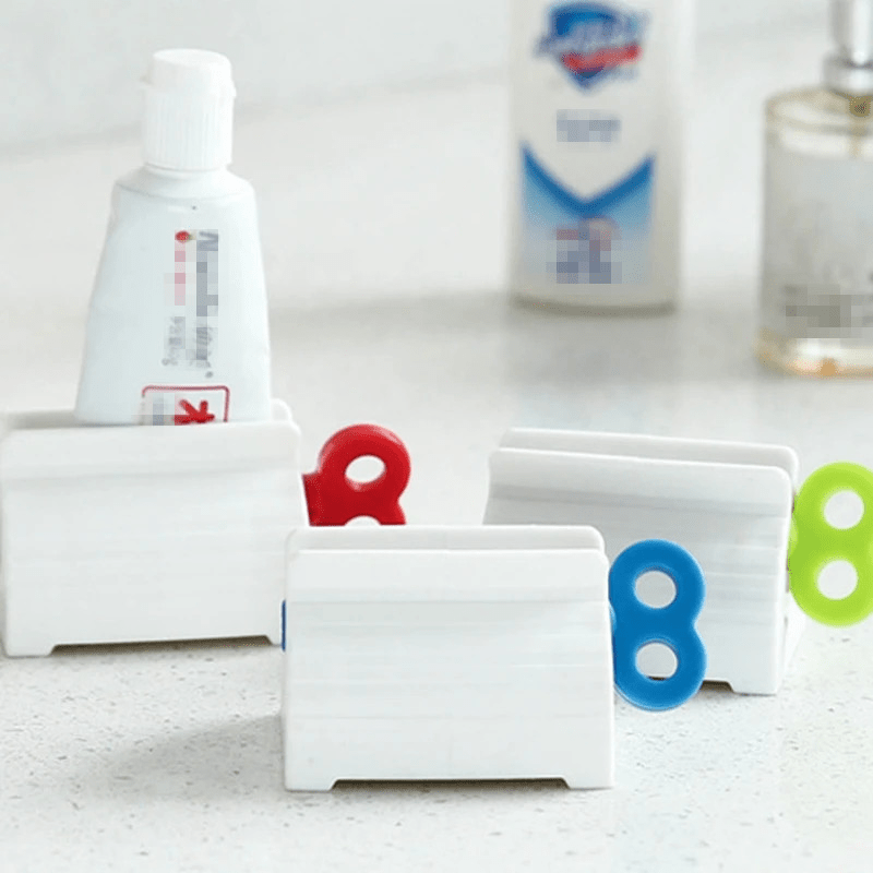 Toothpaste Squeezer Animal Plastic Rolling Holder Dispenser