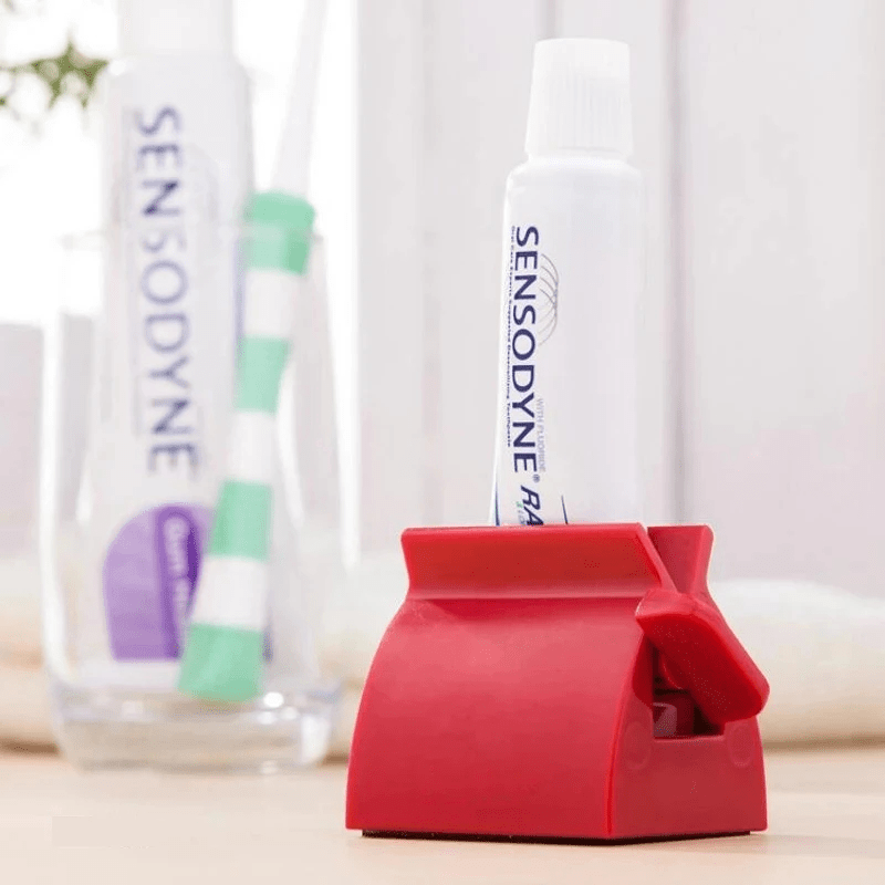 Toothpaste Squeezer Animal Plastic Rolling Holder Dispenser