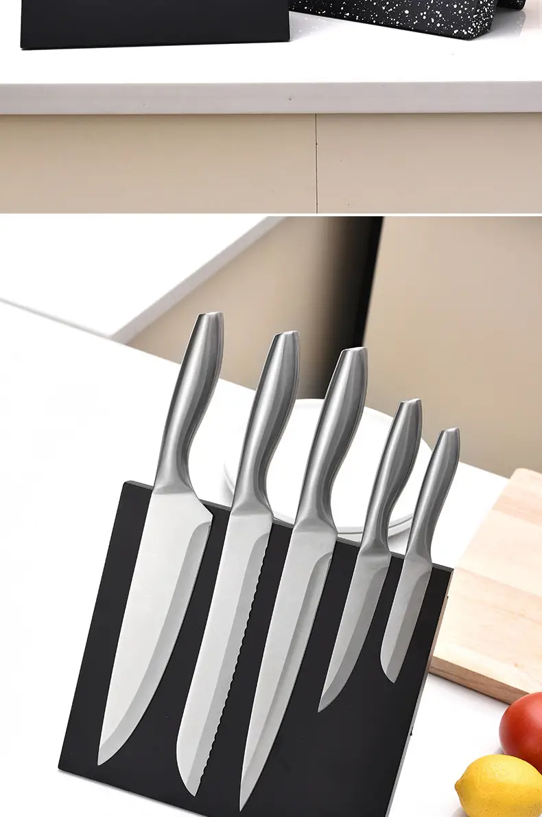 1pc multifunctional magnetic knife rack folding kitchen storage for vegetable knives and tools creative kitchen accessory details 9