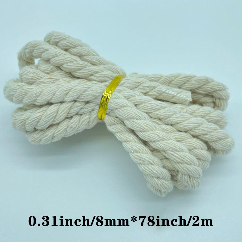 Macrame Cord 4mm 10meters Cotton Rope 35 Color Options Twisted