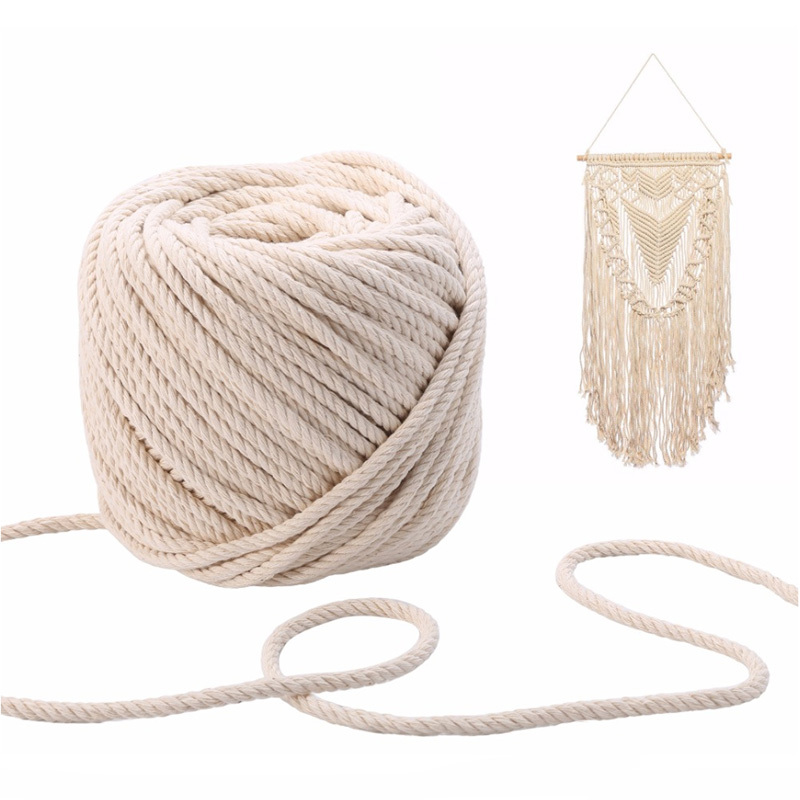 Wide Cotton Macrame Cord Rope Christmas Decor String Braided - Temu New  Zealand
