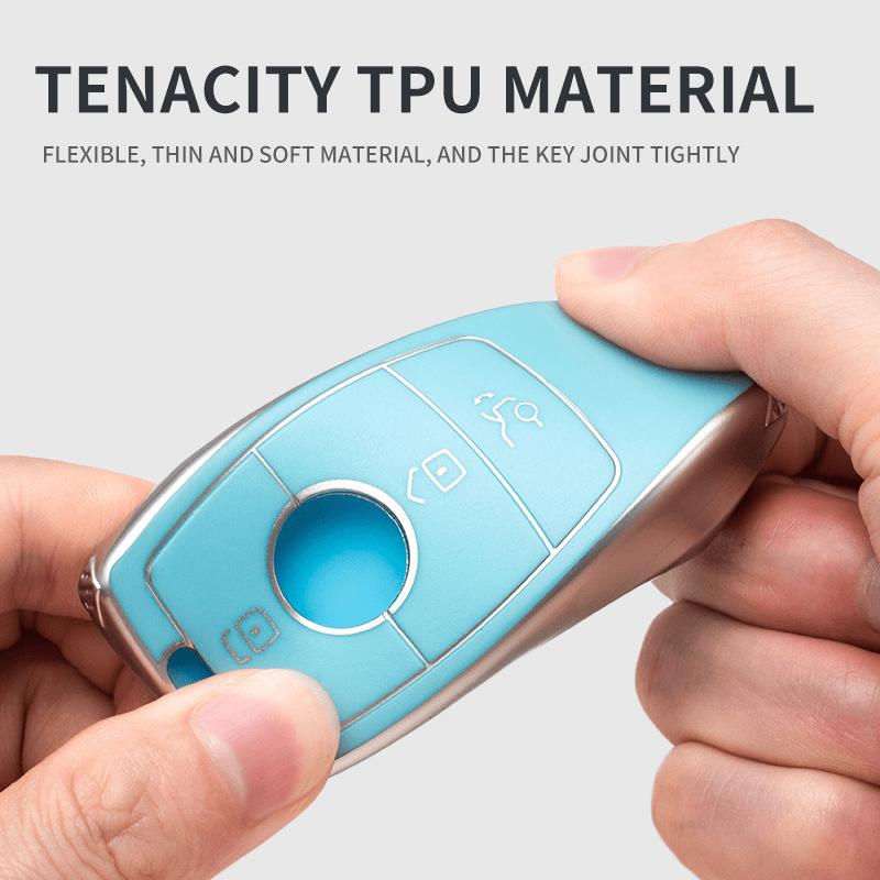 Tpu Auto Remote Key Case Cover Shell Fob Mercedes Benz A C E - Temu Austria