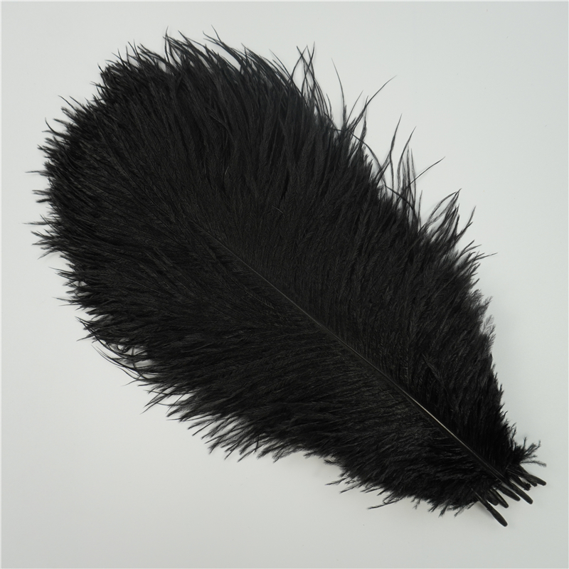 1pc Tira Plumas Naturales Negras Plateadas Plumas Blancas - Temu