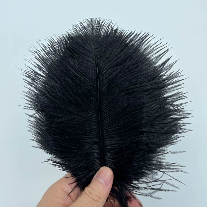  Negro Tie Dye Avestruz Plumas Recorta Pluma Natural Fringe  Vestidos de Novia Decoración Plumas para Costura : Arte y Manualidades