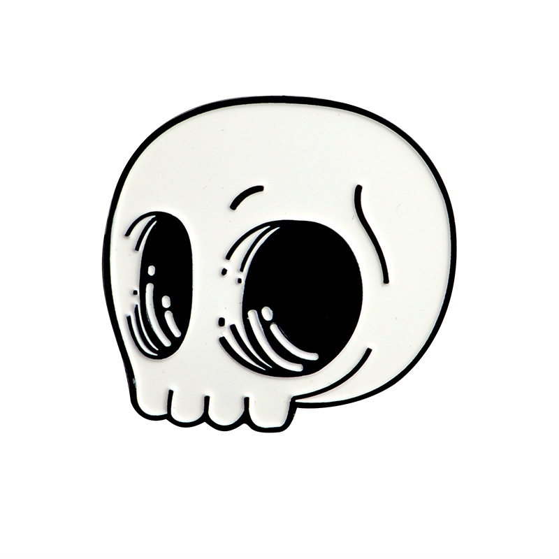 1pc Forever Collecting Dead Things Brooch, Skull Punk Pin Badge, Metal Alloy Lapel Pin, Accessories for Halloween Party,$1.49,Temu