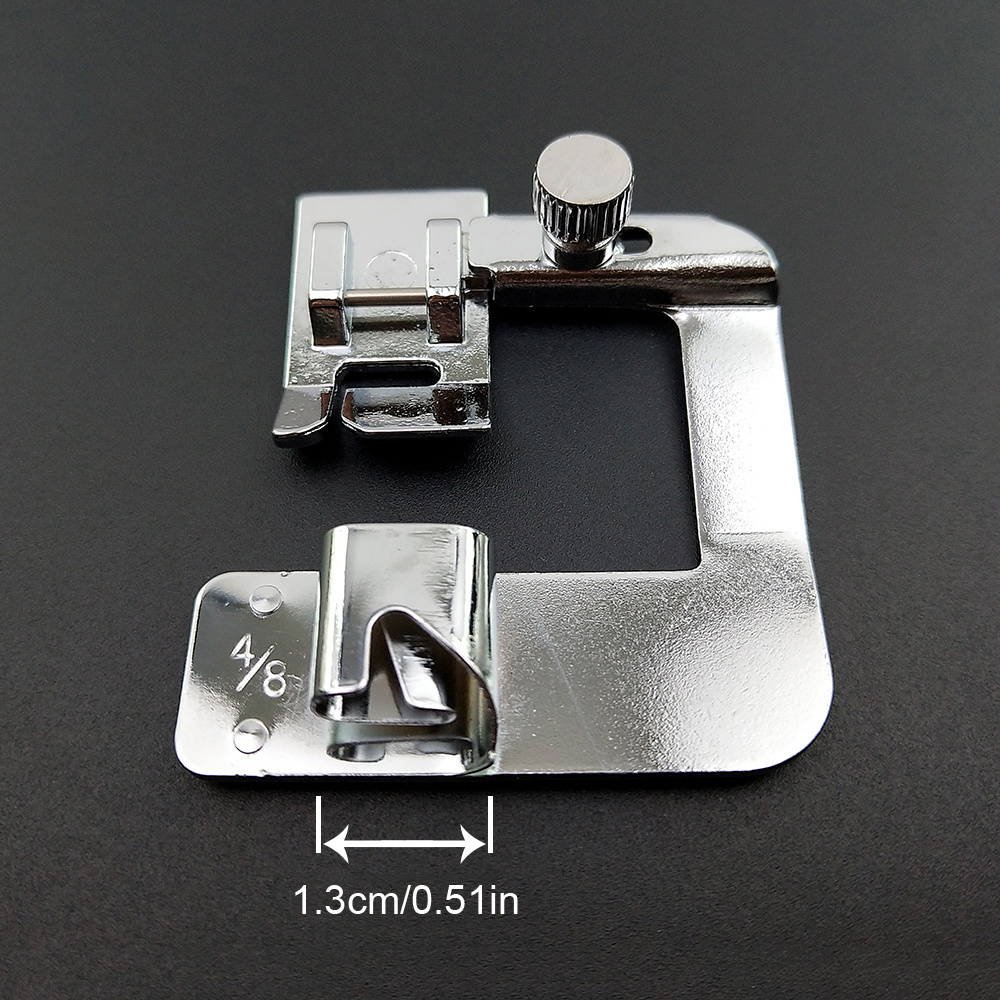 3 Pcs Rolled Hem Presser Foot, Sewing Machine Foot Set 1/2 Inch, 3/4 Inch,  1 Inch Low Shank Hemmer Presser Foot for Singer, Brother, Janome, Home