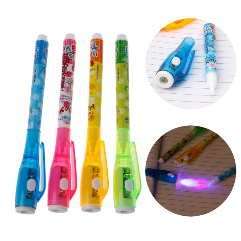 Bolígrafo de Tinta Invisible lápiz espía con rotulador mágico de luz UV  para Mensajes Secretos y Fiestas para Cumpleaños Infantiles Festival de  Música Fiesta … (6 Bolígrafos) : : Oficina y papelería