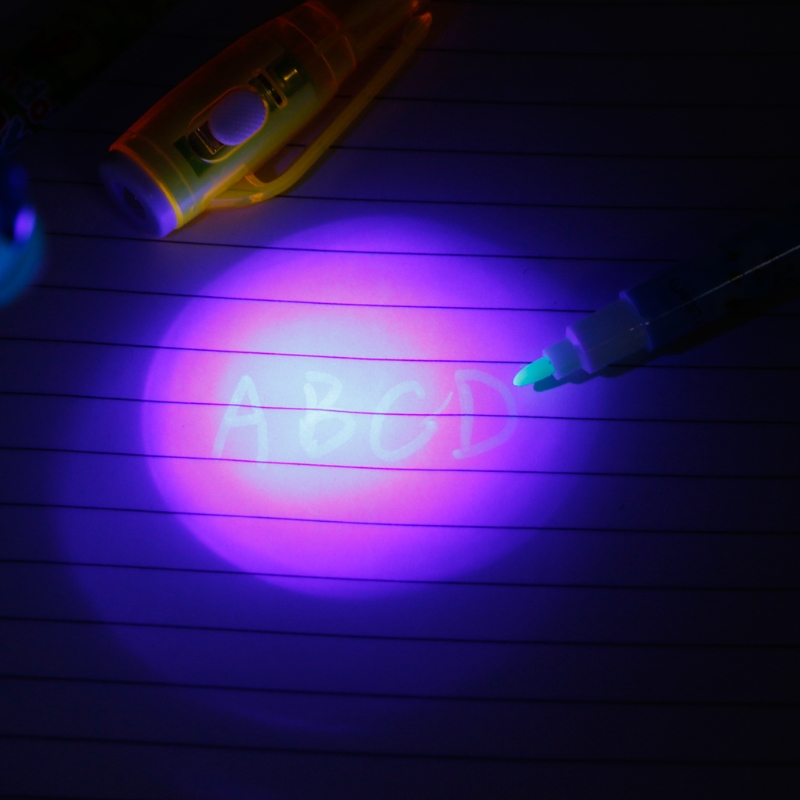Maleden, penna a inchiostro invisibile, penna spia con luce UV,  evidenziatore magico per bambini per messaggi segreti e riempitivo per  sacchetti da festa : : Cancelleria e prodotti per ufficio