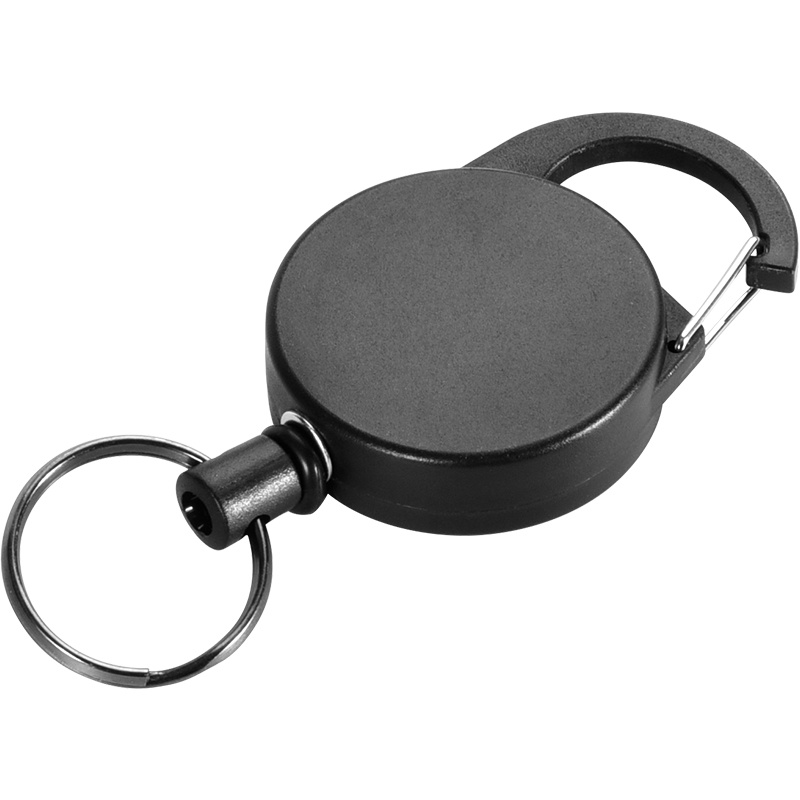 65cm Black Wire Rope Keychain With Retractable Badge Reel, Anti Lost  Recoil, Ski Pass ID Card Holder, Outdoor Retractable Key Ring And Keyring  Accessories From Yambags, $7.6