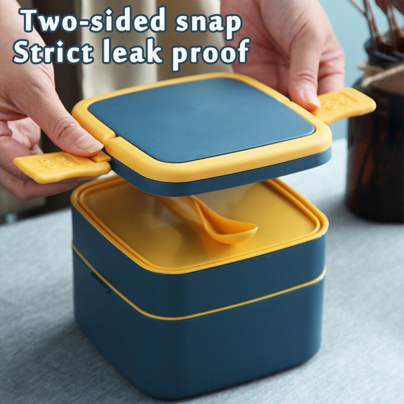 Stackable Leak proof Bento Box With Handle Double layer - Temu