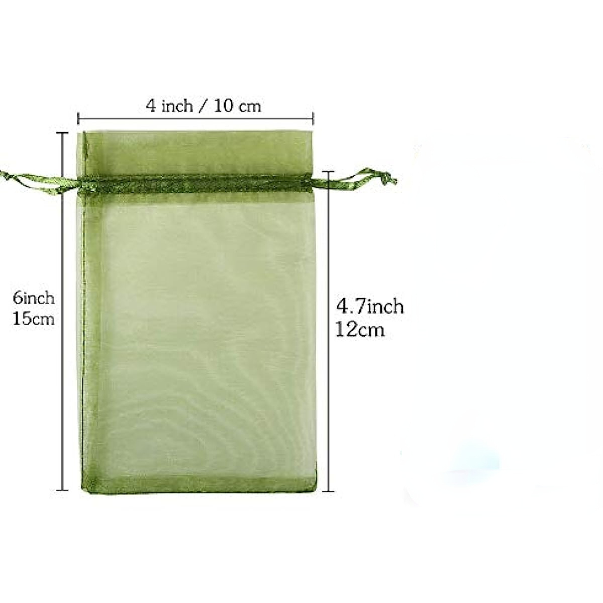 Olive Green Organza Drawstring Bags Candy Mesh Gift Bags - Temu