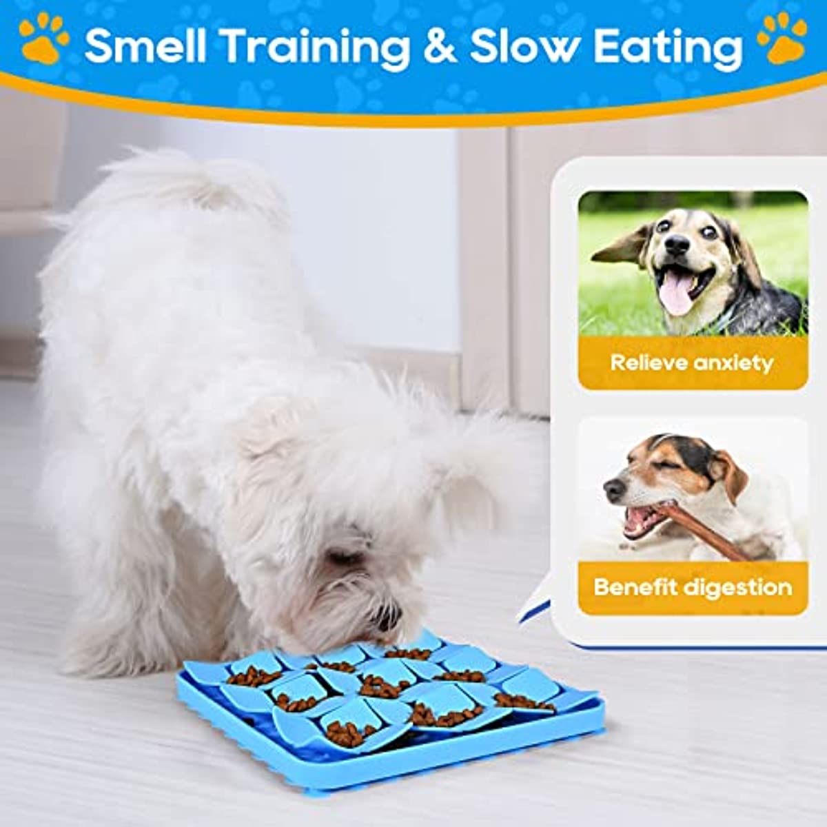 Silicone snuffle mats are great for mental enrichment for your pet and