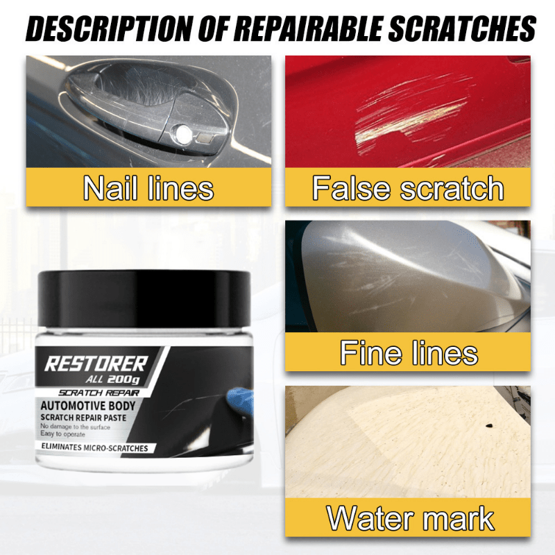 Scratch Repair Wax for Car, Car Paint Scratch Repair, Car Scratch Remover  Kit, Professional Car Paint Scratch Repair Agent, Easily Repair Paint