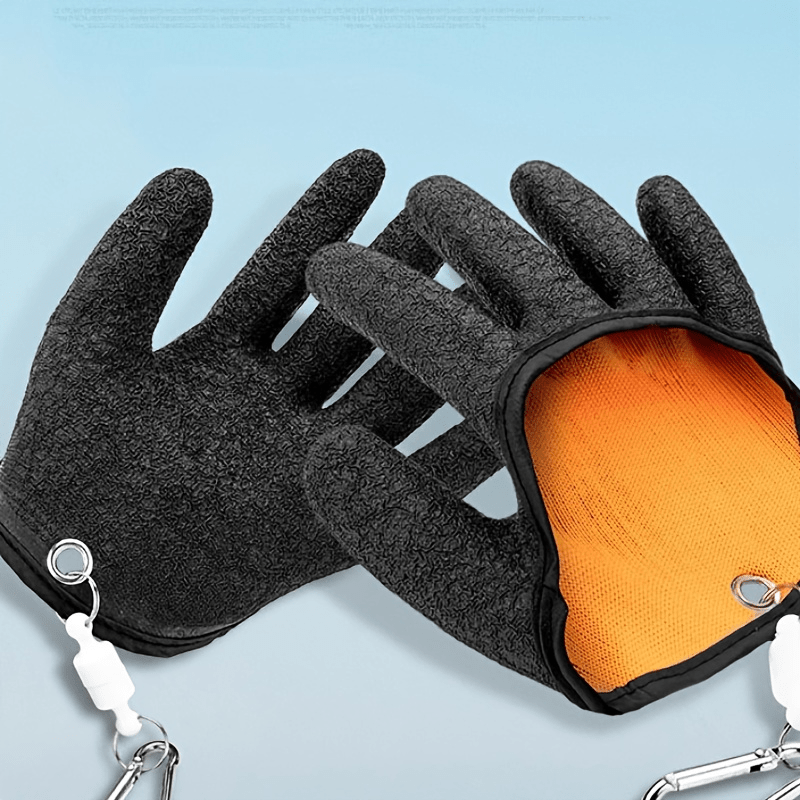 1pc Waterproof Fish Cleaning Gloves With Magnetic Buckle - One Size Fits  Most, Random Color, Fishing Supplies