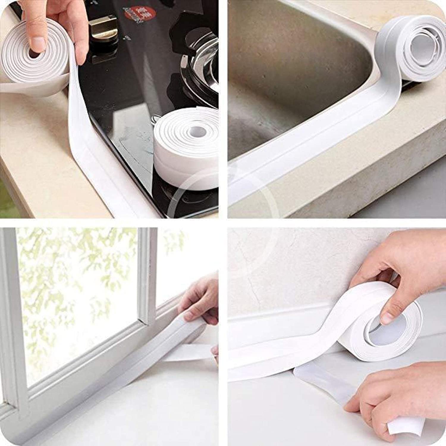 Self adhesive Bath Kitchen Caulk Tape Sealant Strip Rubber Temu