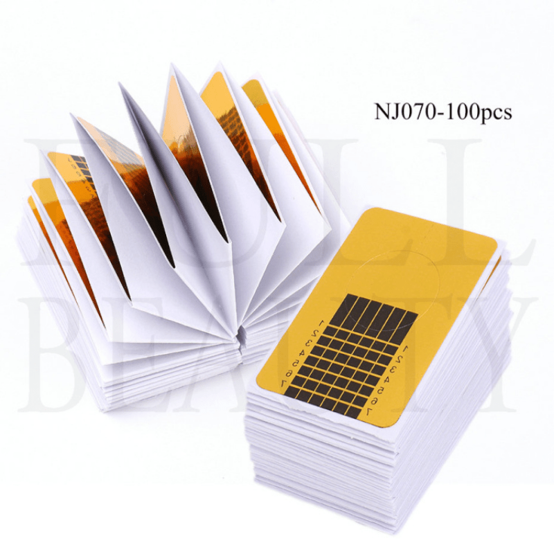 20-100 PCS Nail Art Extension Guide UV Gel Tips Manicure Stickers