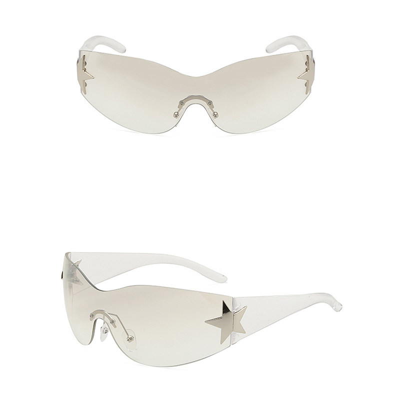 Comprar Nuevas gafas creativas Unisex moda mujer Y2K estilo gafas de fiesta  gafas de sol futuristas hombres deportes bien hechos