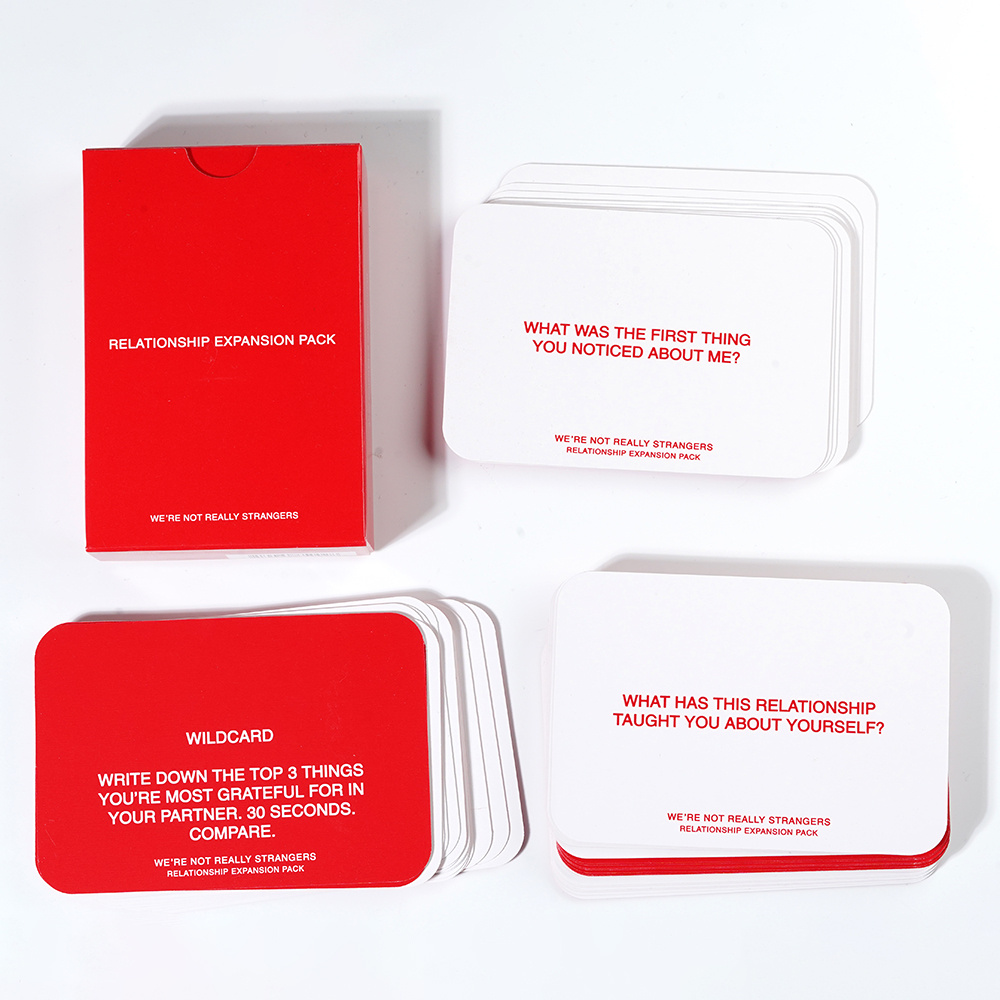 We're Not Really Strangers, an Interactive Adult Card game and icebreaker,  150 Cards, for 2 to 6 People 