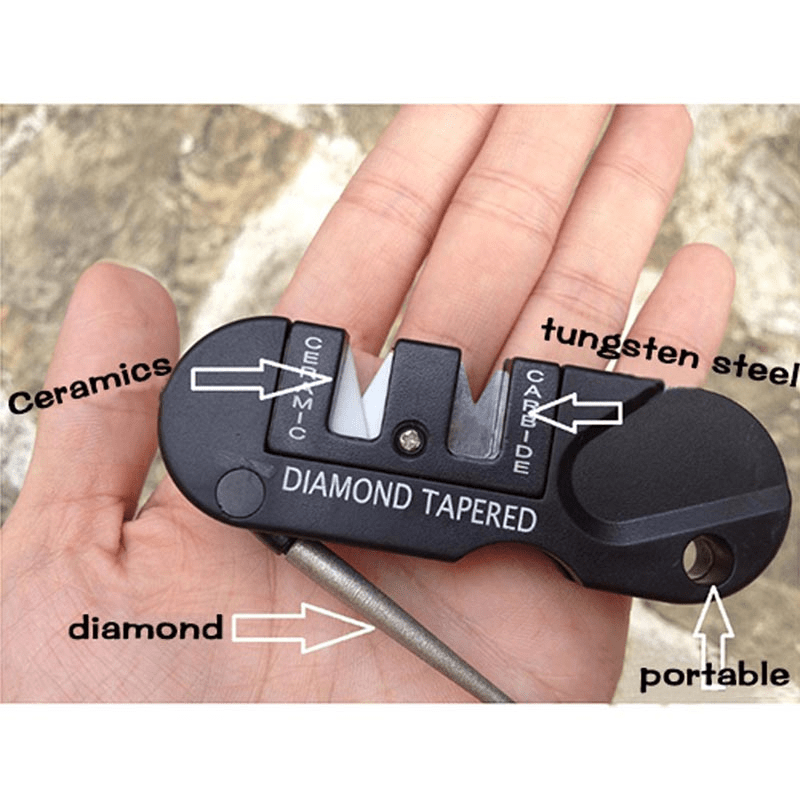Portable Multifunctional Knife Sharpener Keychain For - Temu