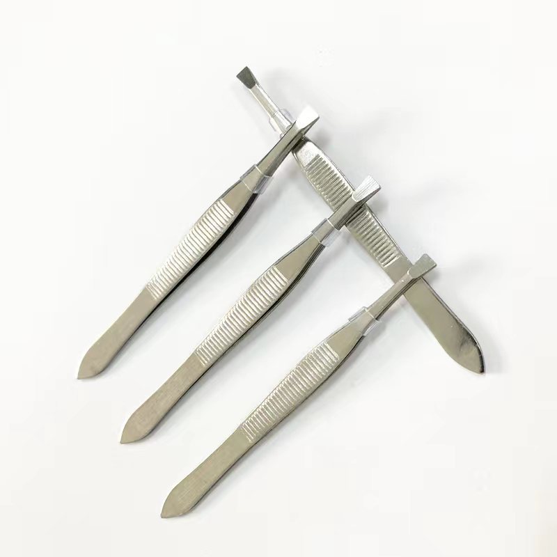 Flat Tip Tweezers for Women Eyebrows
