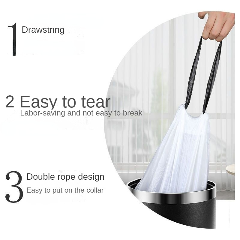 Ultra-thick Garbage Bags For Home, Dorm, Office - Drawstring Toilet Bags  For Cleaning Supplies - Temu