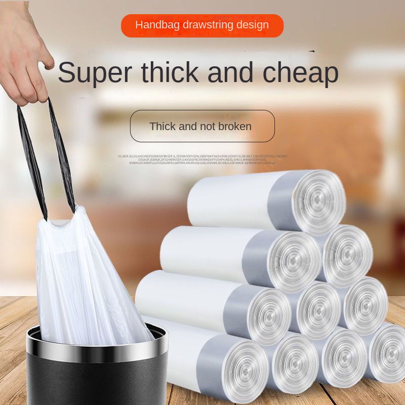 Ultra-thick Garbage Bags For Home, Dorm, Office - Drawstring Toilet Bags  For Cleaning Supplies - Temu