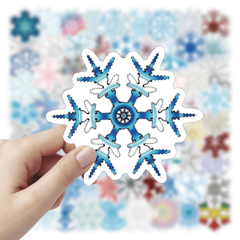 Cartoon Personality Decorative Snowflake Stickers Diy Laptop - Temu
