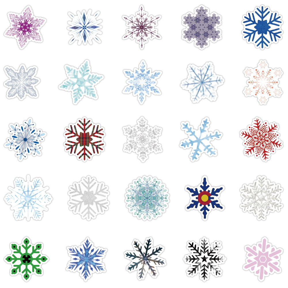 Cartoon Personality Decorative Snowflake Stickers Diy Laptop - Temu