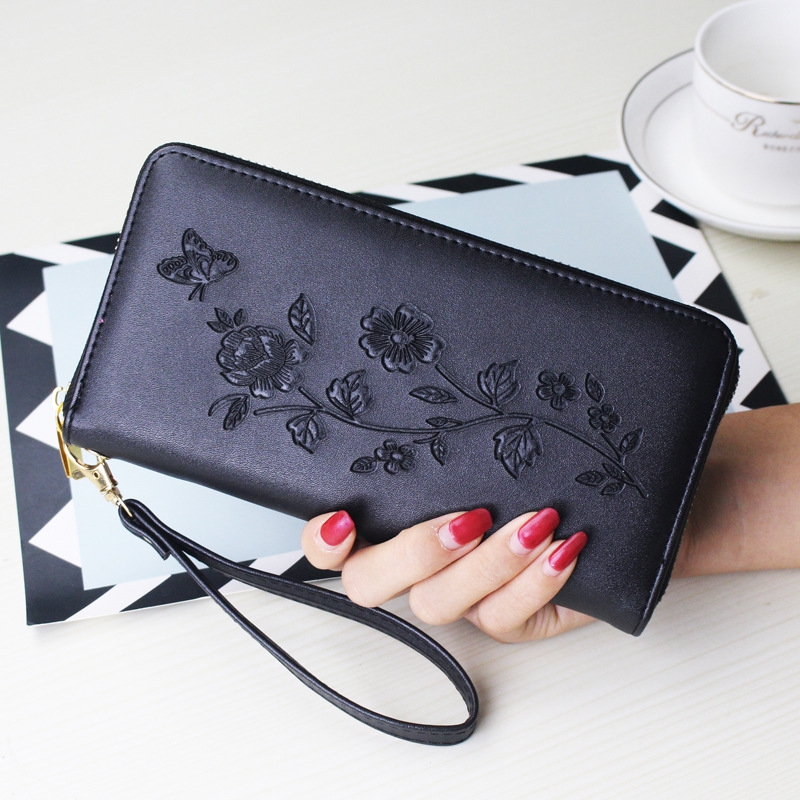 Daisy Rose Zip Wristlet Wallet and Phone Clutch