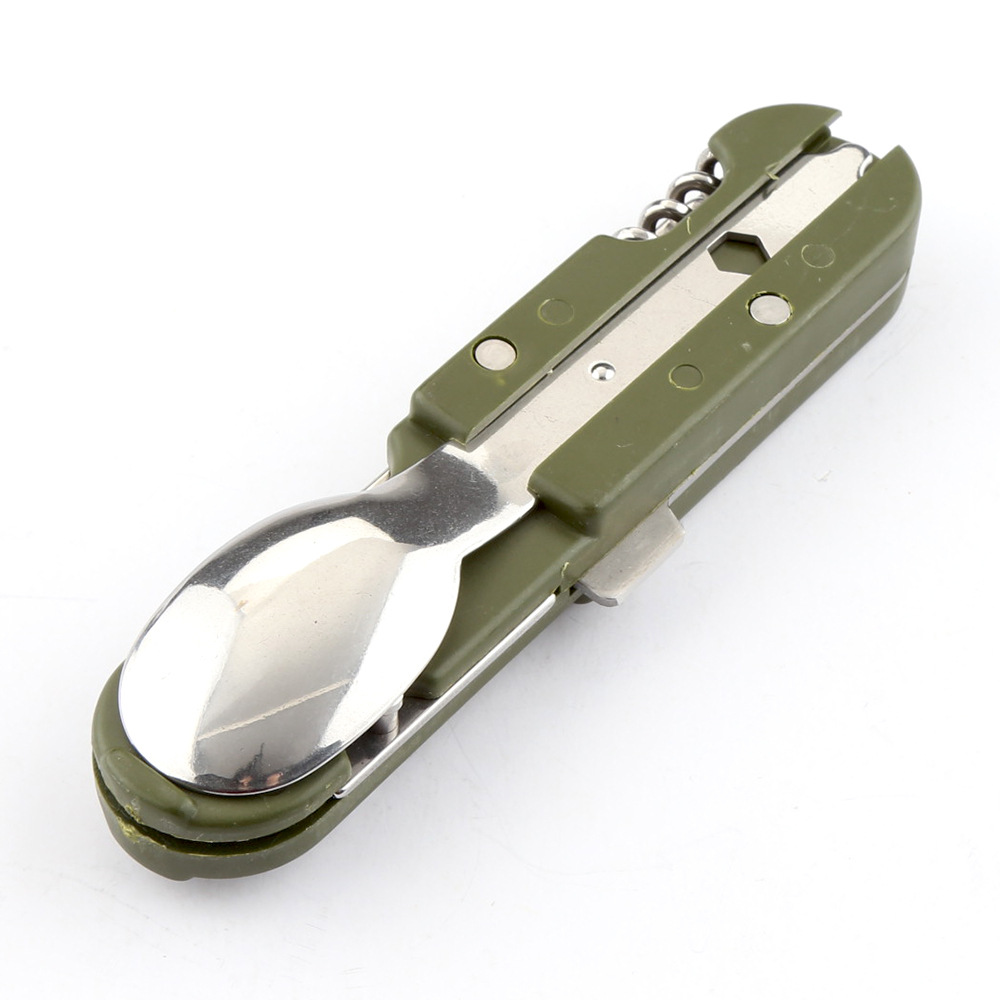 Camping Cutlery Tool Can and Bottle Opener Travel Adventure