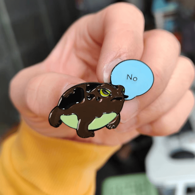 Frog Cartoon Brooch,$0.99,Pin,Temu
