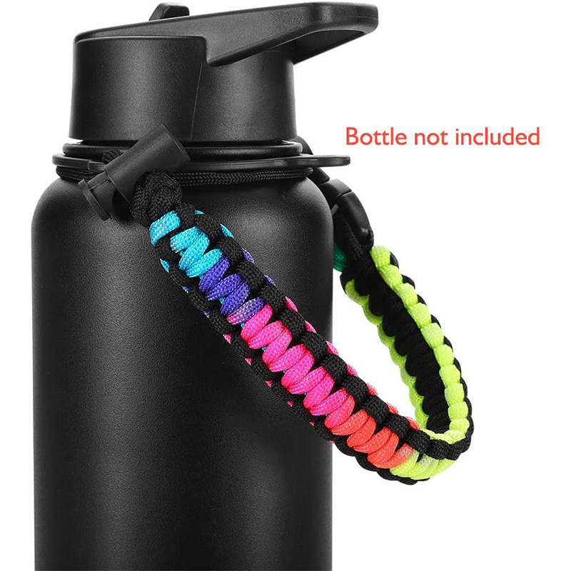 Sports Water Bottle Paracord Braided Rope For Wide Mouth Bottles,  Insulation Cup Handle, Space Cup Holder Protector For Outdoor Camping  Hiking,Durable Braided Paracord Bottle Handle for Wide Mouth Water Bottles  - Perfect