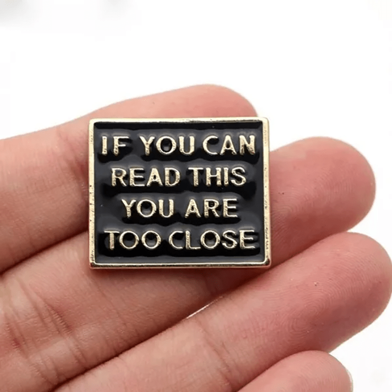 Image of Can Read This Metal Enamel Pin For Backpack/bag/jeans Clothes Badge Lapel Pin Brooch Jewelry