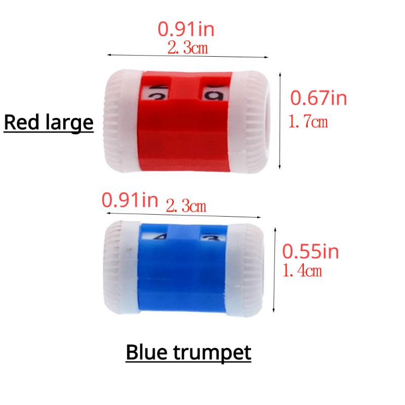  4 Pieces Knitting Counter Stitch Needle Marking Tool Mini  Crochet Stitch Counter Knitting Stitch Counter Plastic Knit Stitch Counter,  Red