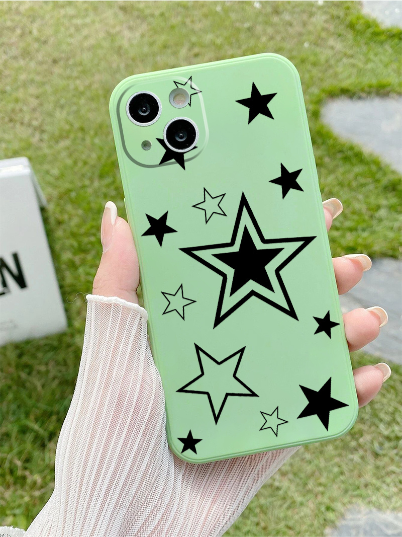 Small Size Hollow Solid Star Graphic Phone Case Iphone 14 Temu