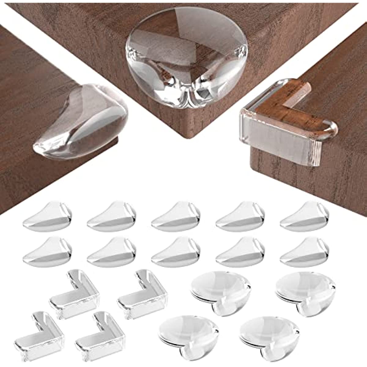 8 Pack Corner Protector for Baby, Clear Furniture Corner Guard & Edge  Safety Bumpers for Table Edges & Sharp Corners - Baby Proofing (L Shape)