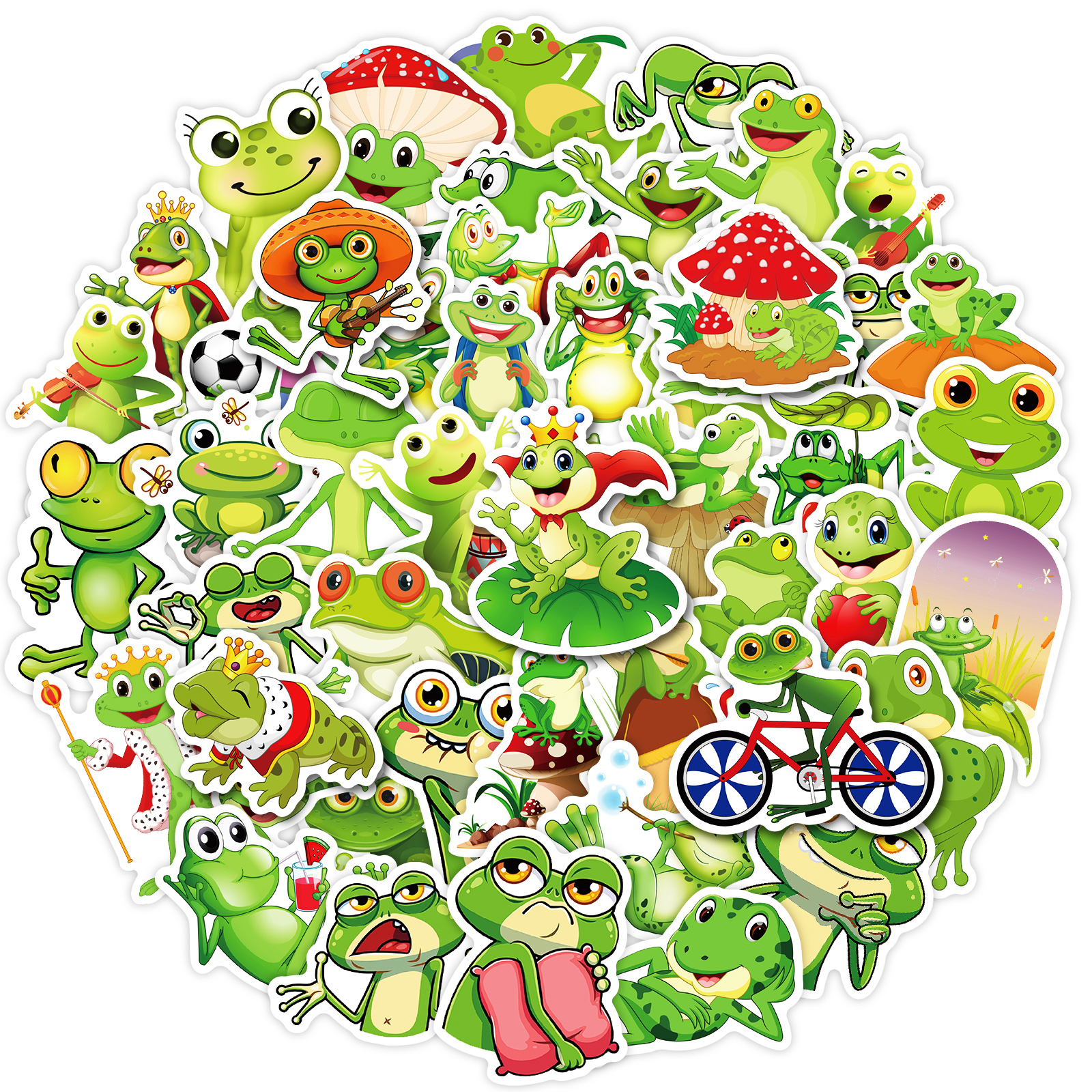 Frog Stickers, 50 PCS