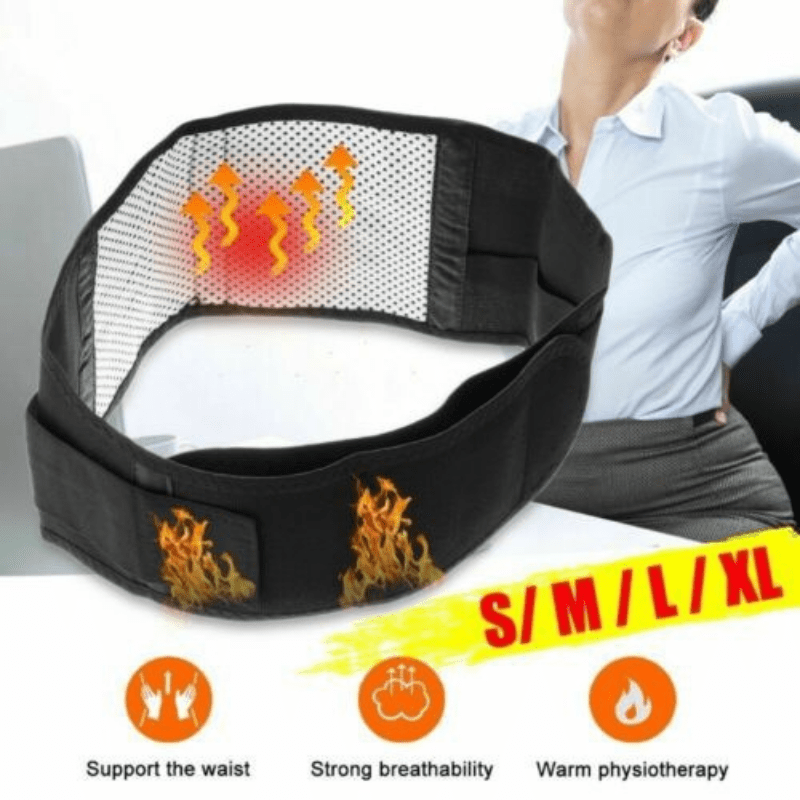 S /xl Magnetic Back Support Brace Belt: Double Adjust For - Temu Canada