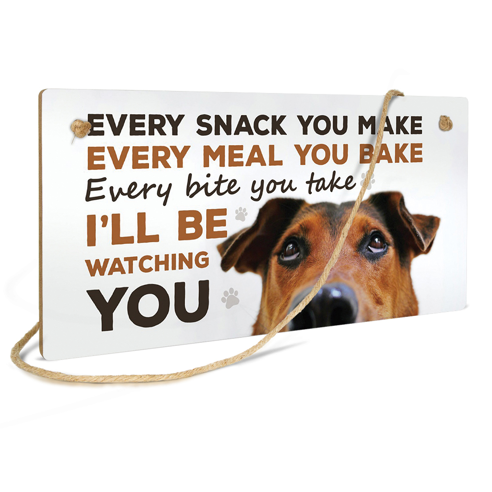 Funny Dog Wooden Sign Plaque Decor Every Snack Make Every - Temu