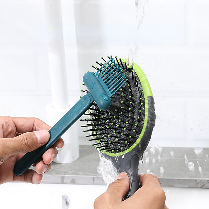 2In1 Comb Cleaning Brush Hairbrush Cleaner Rake Comb Embedded Tool Mini  Hair Dirt Remover For Removing