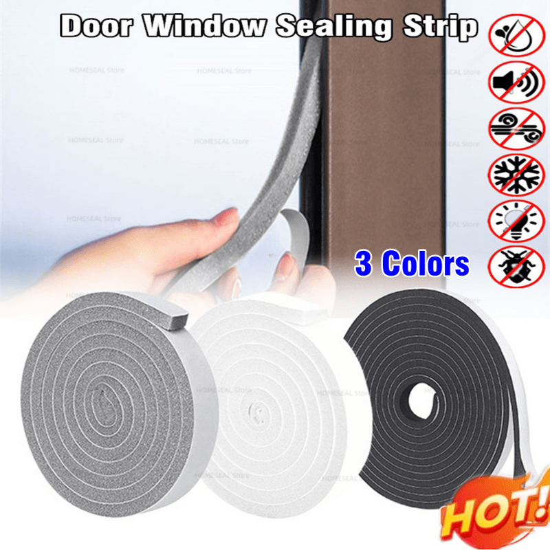 Self Stick Foam Weather Stripping Door Window Seal Draft - Temu