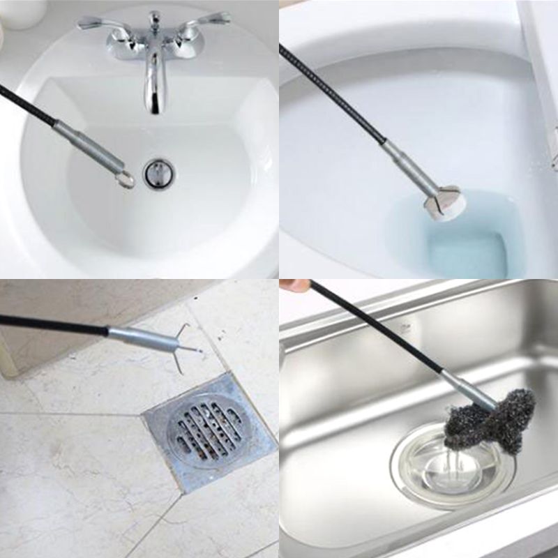 Flexible Sink Claw Cleaning Kitchen Tools Pipeline Dredge Bend Sink Spring  Grips