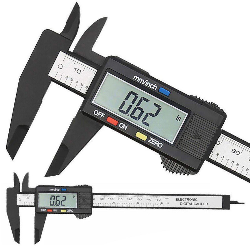 

1pc 15cm 10cm Electronic Digital Caliper Carbon Fiber Dial Vernier Caliper Gauge Micrometer Measuring Tool Digital Ruler