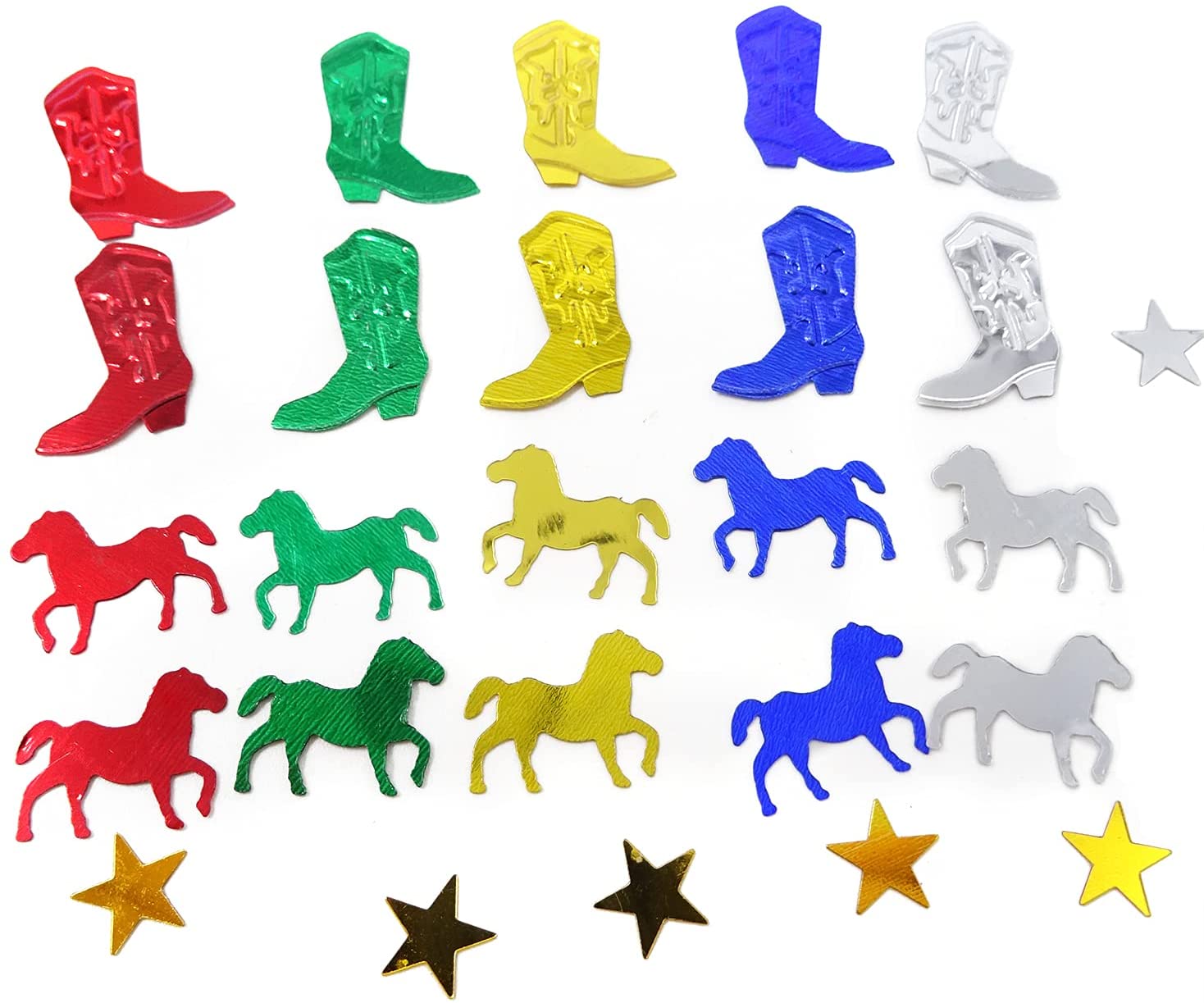 Horse Racing Boot Confetti, Western Cowboy Patrick, Theme Party Table